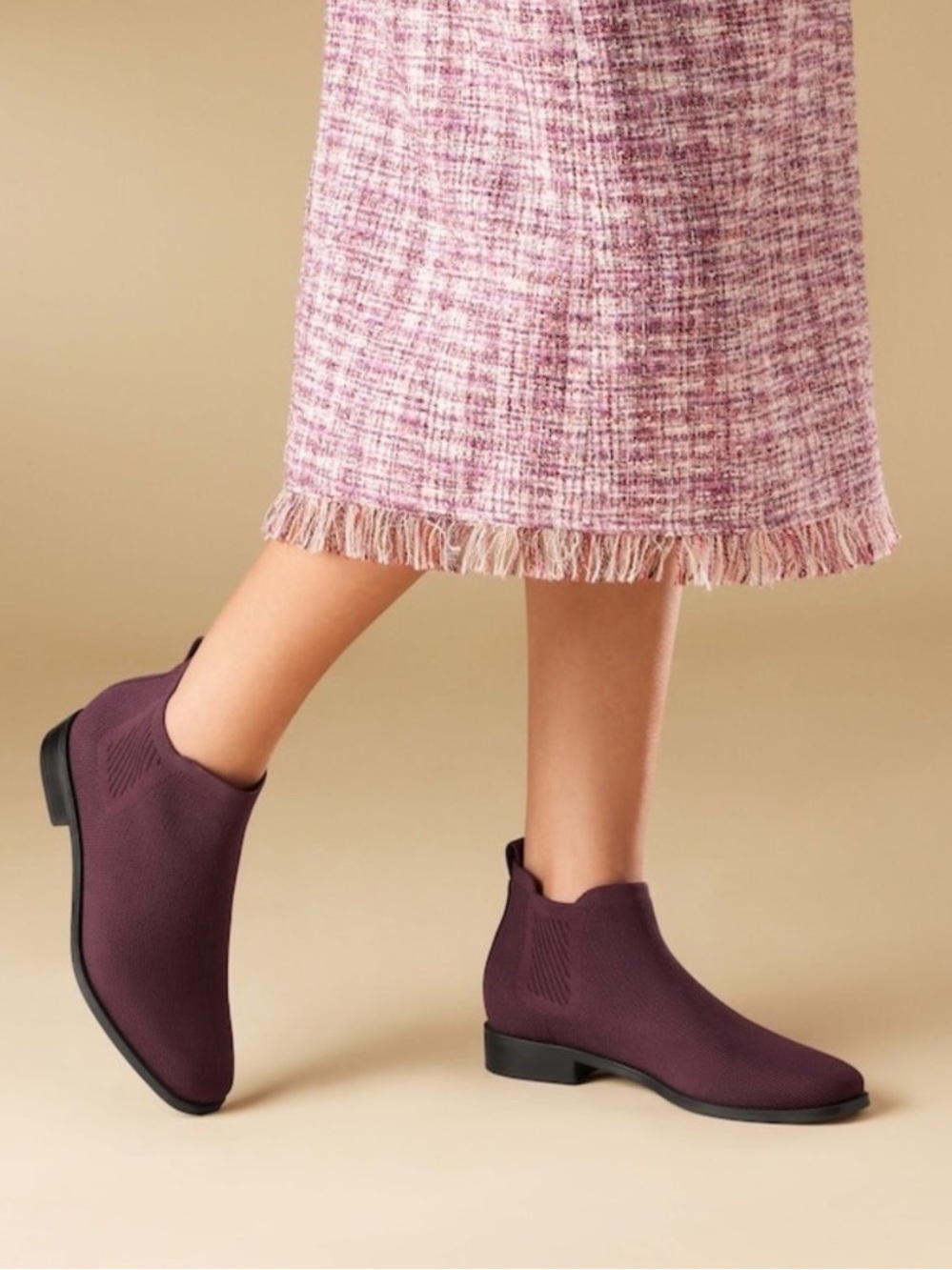 VIVAIA Chelsea Boots Burgundy